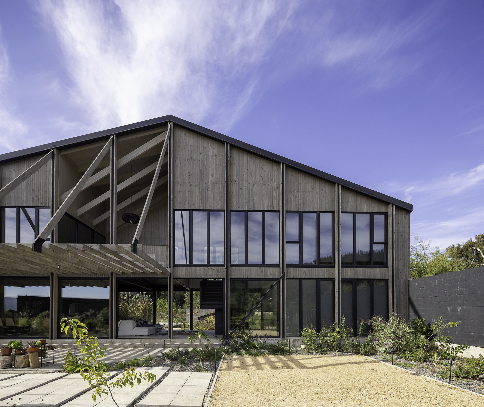 timber structure Chilean holiday home