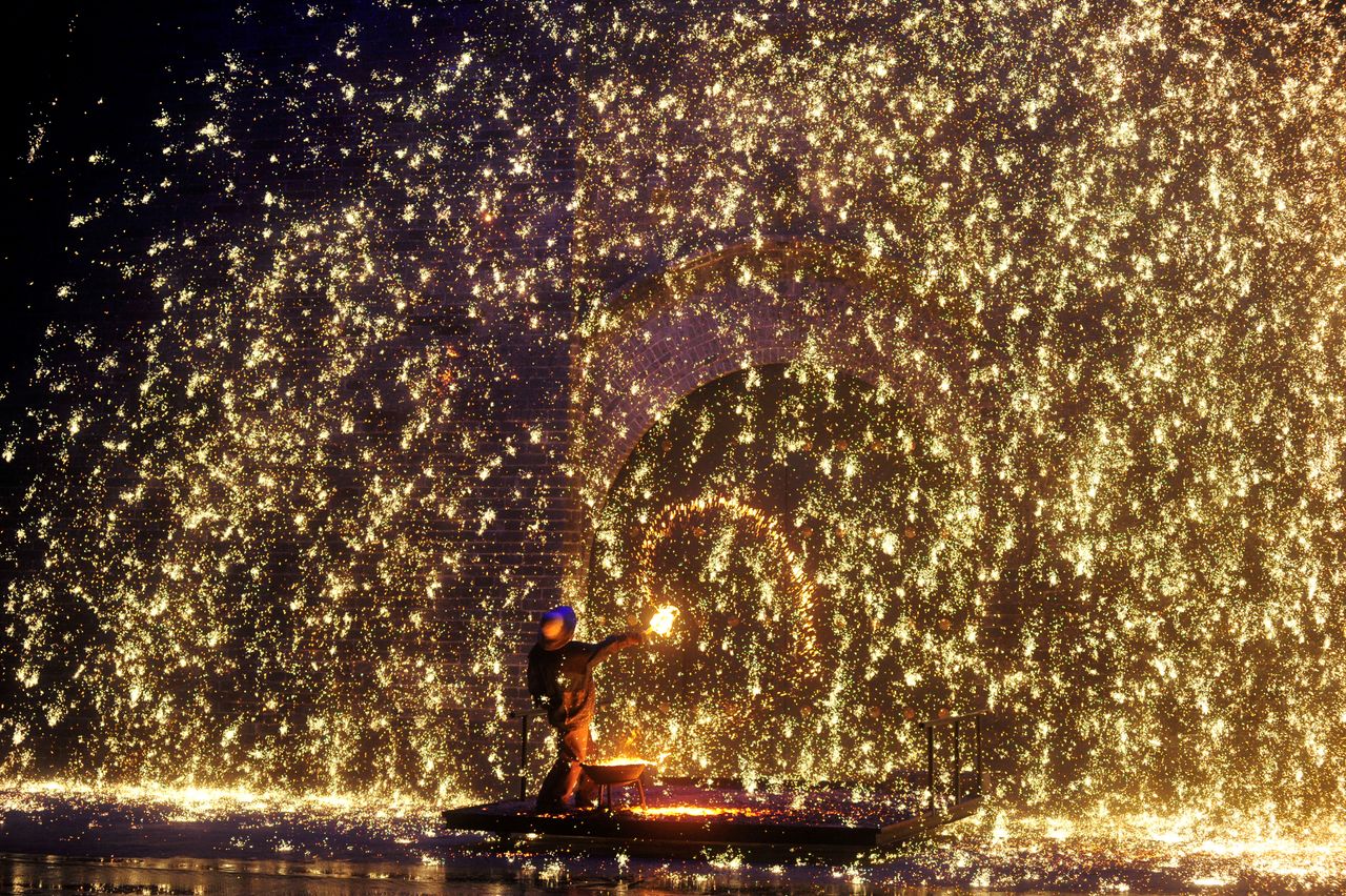 Lunar New Year celebrations in Zhangjiakou, China. 