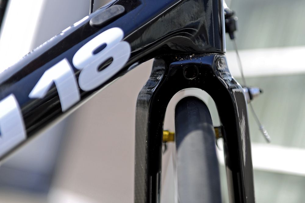 Lots of clearance for the front wheel as well