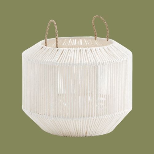 Folo Round Hand-Woven Cotton Basket
