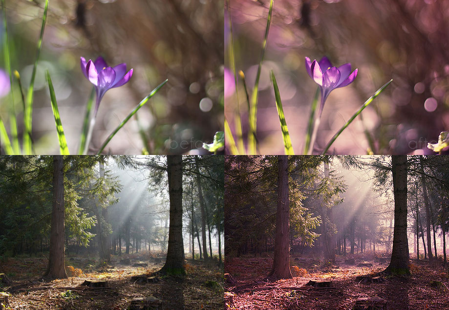 Free Photoshop actions: Mystical Light