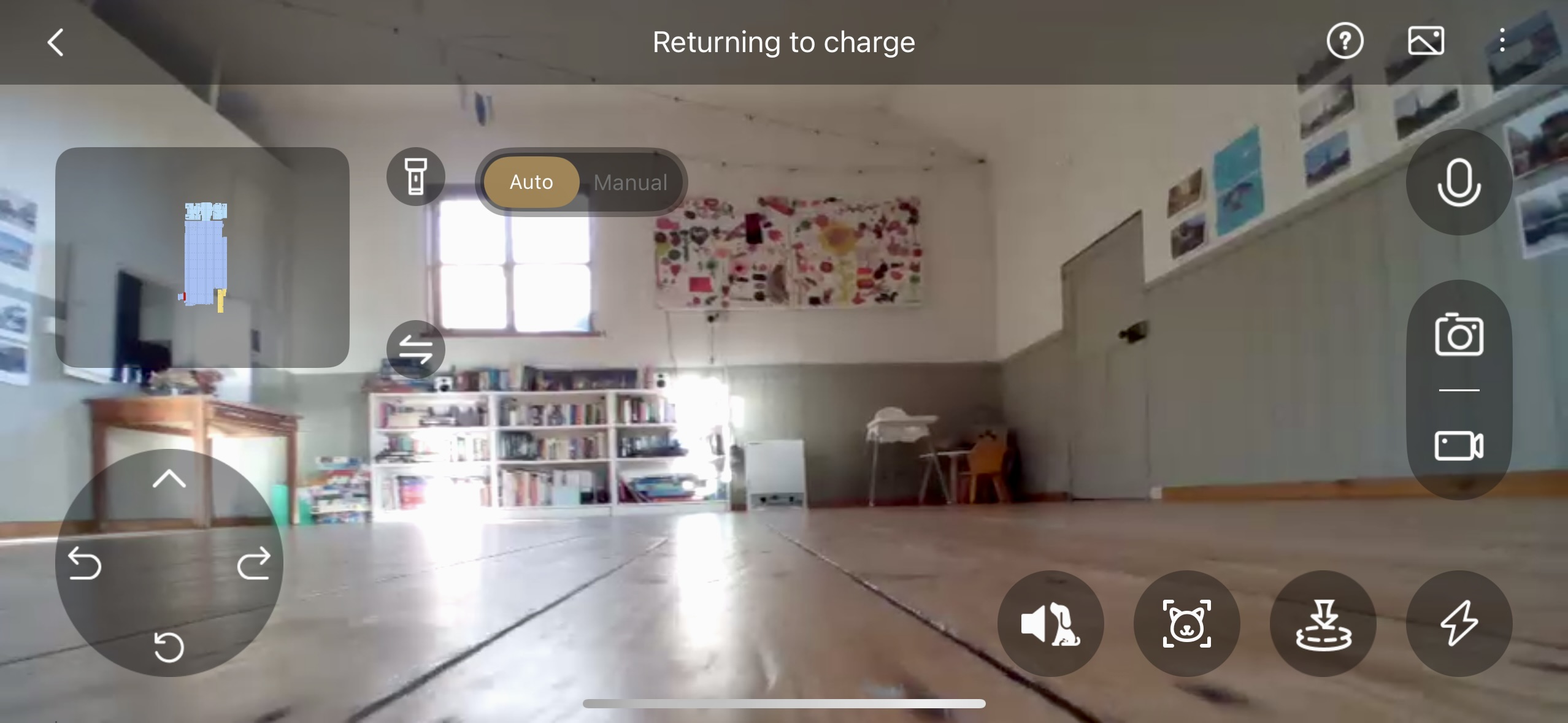 View from camera on Dreame Matrix10 Ultra robot vacuum