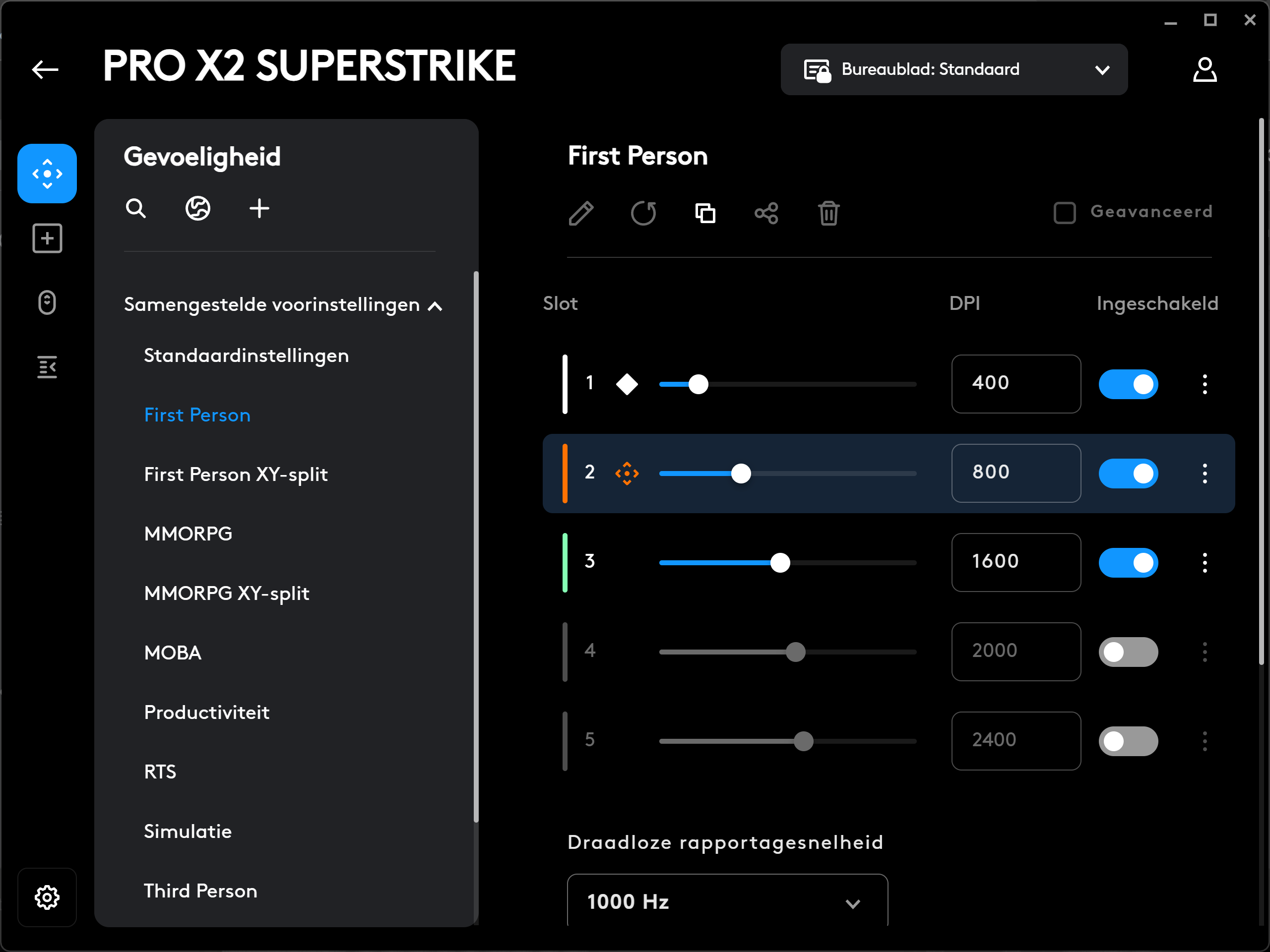 Logitech G Pro X2 Superstrike - G HUB
