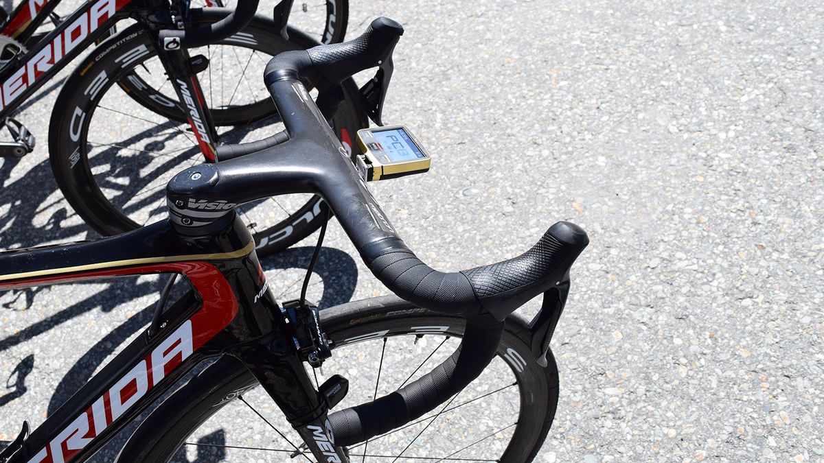 Bahrain-Merida have gold SRM PC-8 headunits