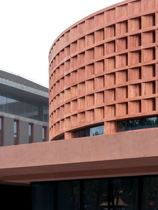exterior detail of Neri&Hu Project_Qujiang Museum of Fine Arts Extension