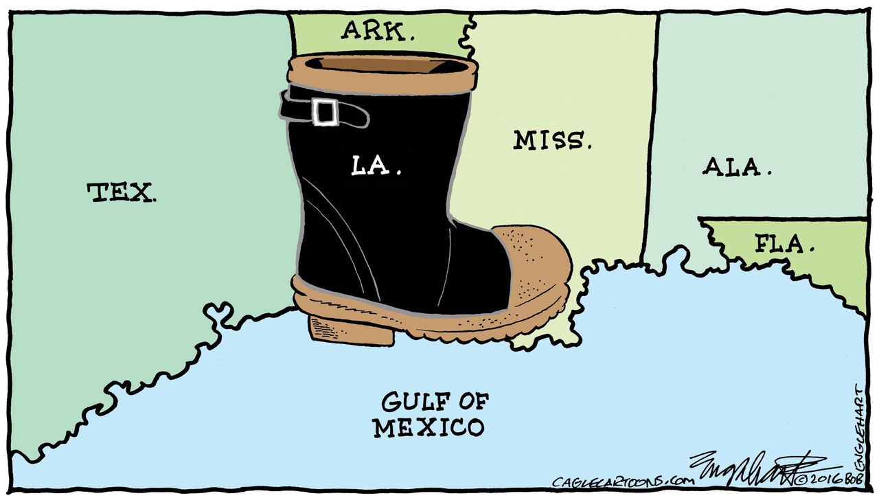 Editorial cartoon US&amp;amp;nbsp;Louisiana flooding