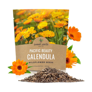 A pack of calendula seeds