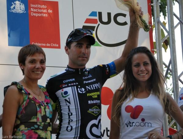 Maximiliano Richeze (Team Nippo) on the podium