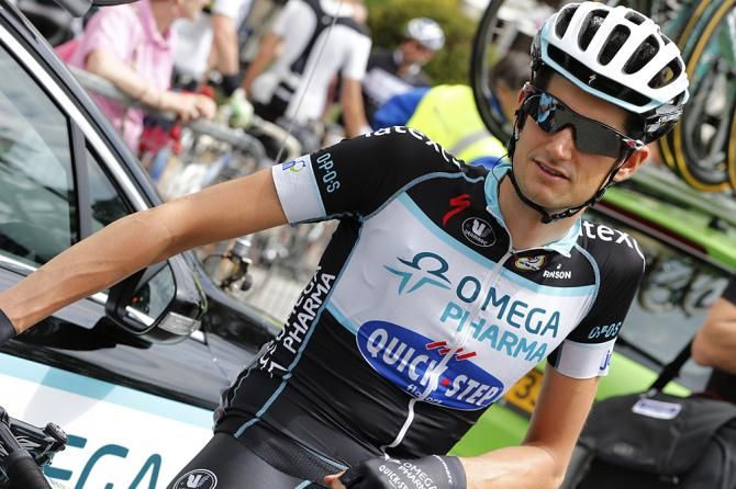 Wout Poels is looking comfortable on the start line in Belluno