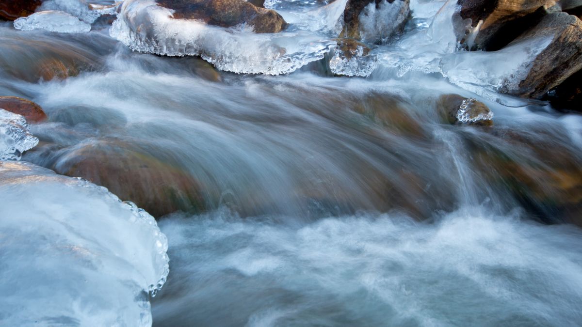 Big Thompson River Flowing in Rocky Mountain National Park