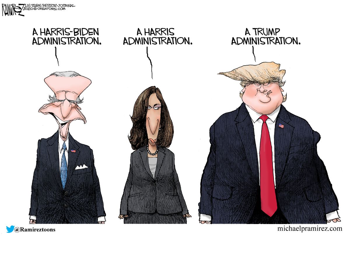 Political Cartoon U S Trump Harris Biden 2020 The Week