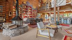 Log home interior