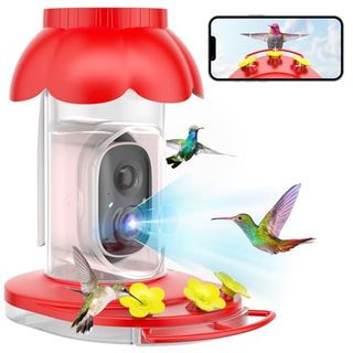 Hummingbird Feeder With Camera for Outdoors