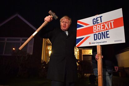 Boris campaigns on Brexit