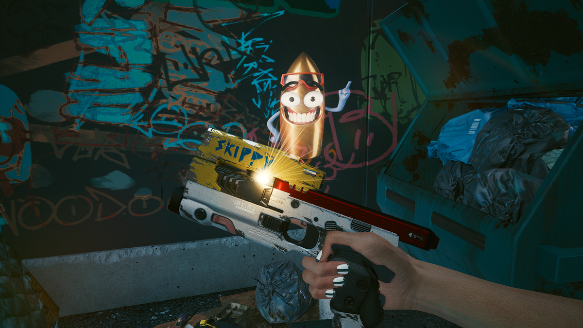 Cyberpunk 2077 Skippy location pistol