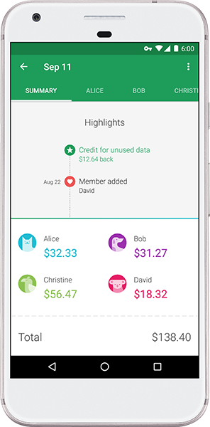 Google Project Fi group plan