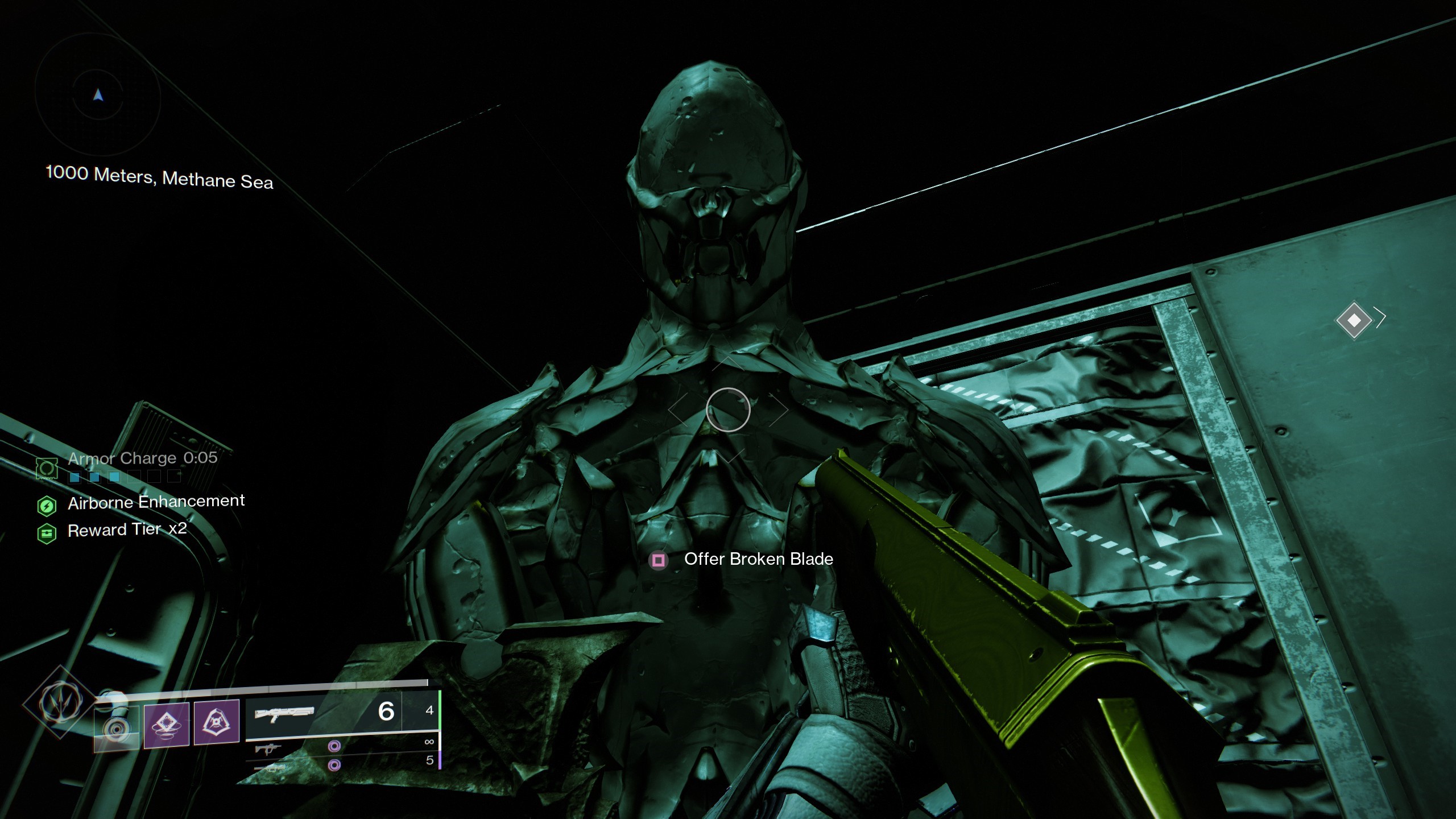 Destiny 2 Broken Blade statue in first encounter