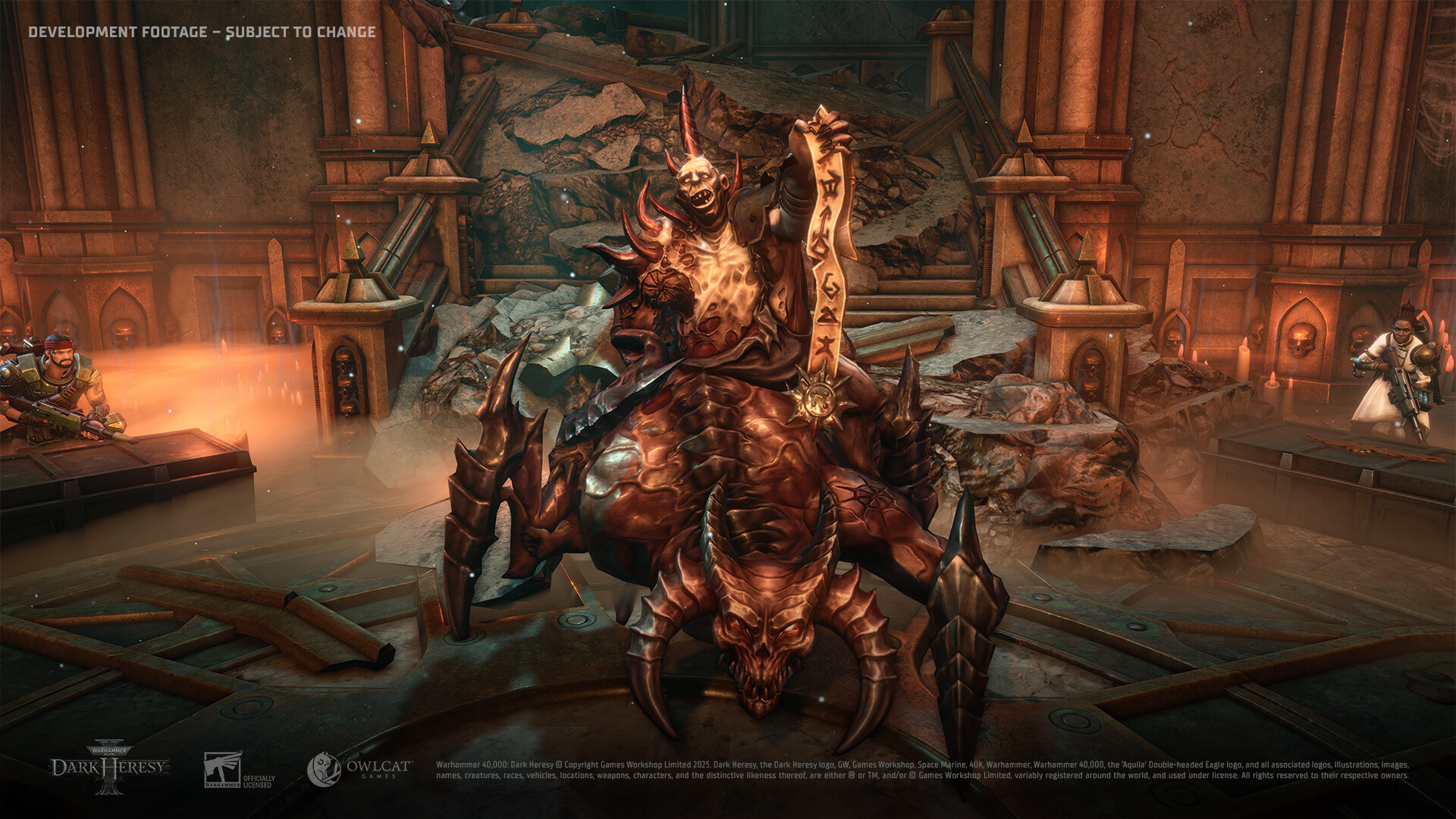 chaos monster spider lady in 40k dark heresy
