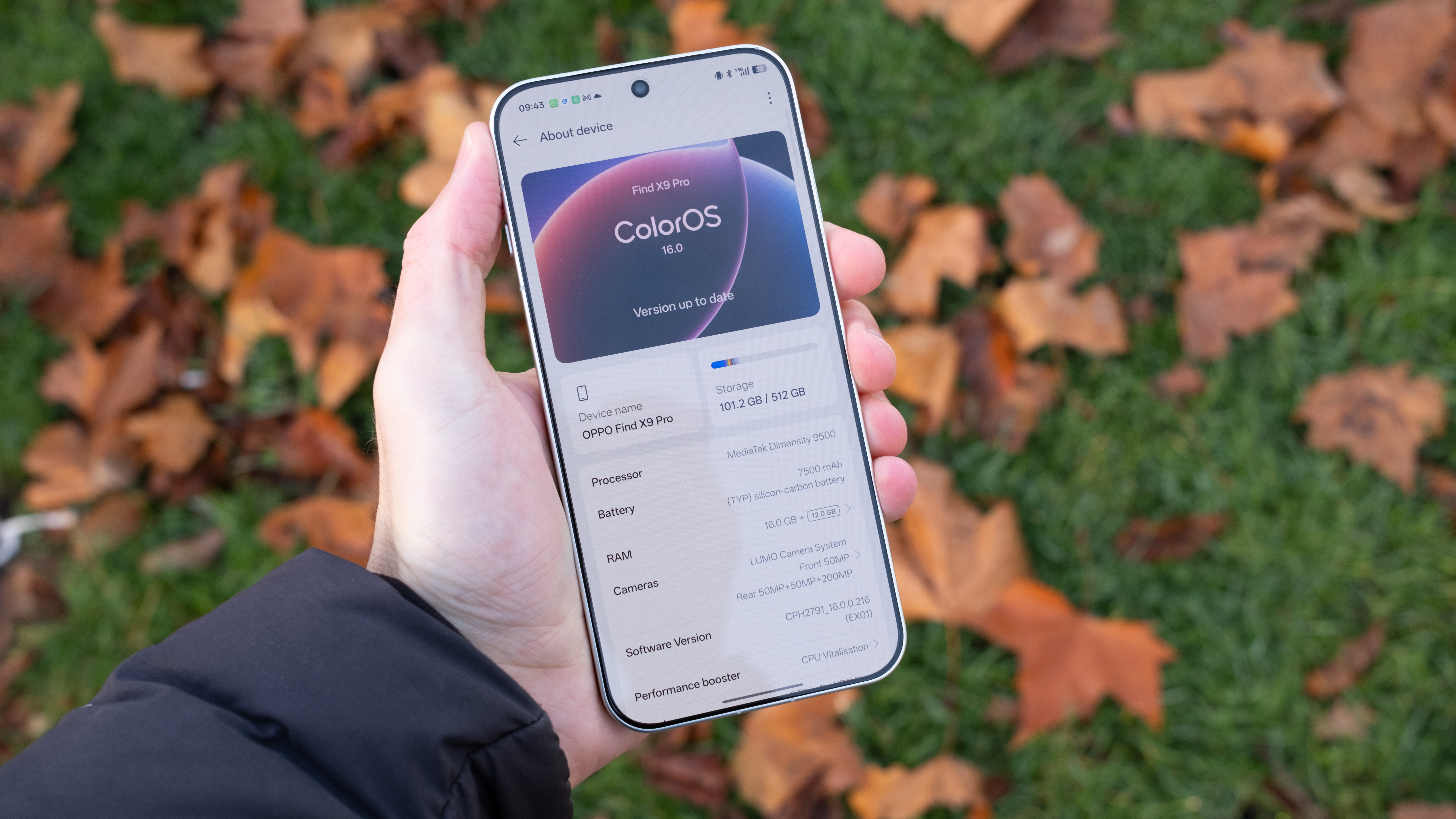 Oppo Find X8 Pro phone held in a hand