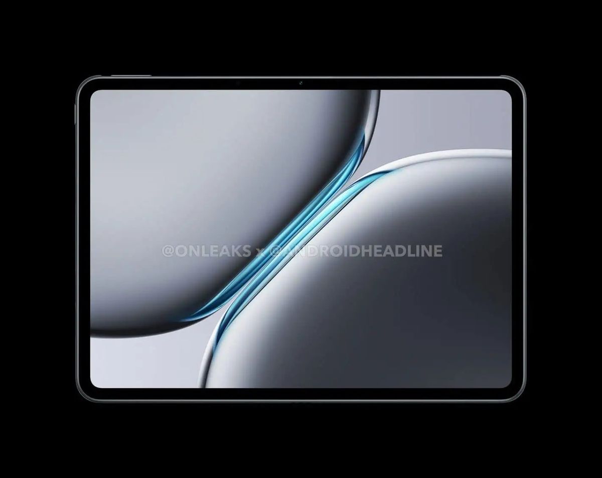 Leaked images of the OnePlus Pad 2 in silver