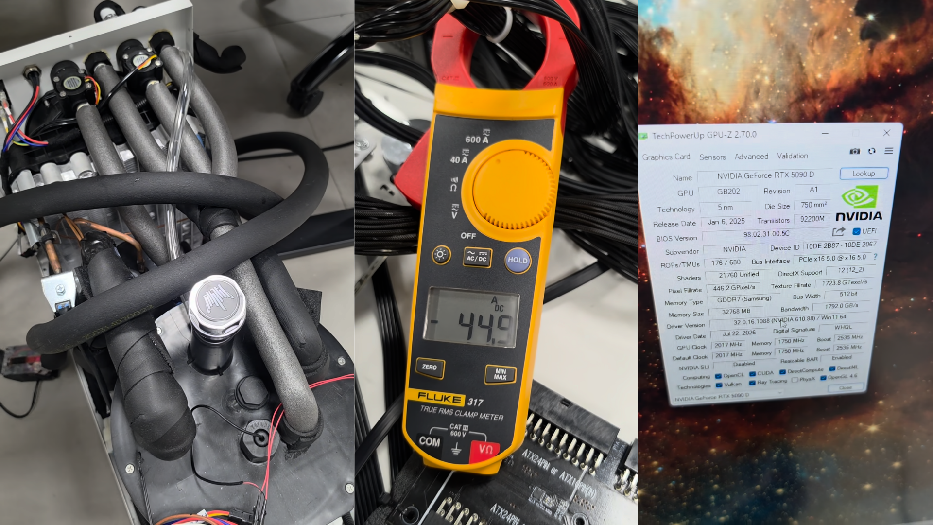 Soldering power wires directly to the PCB of an RTX 5090