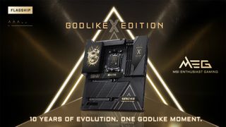 MSI's latest Godlike motherboard in both standard and gold trim.