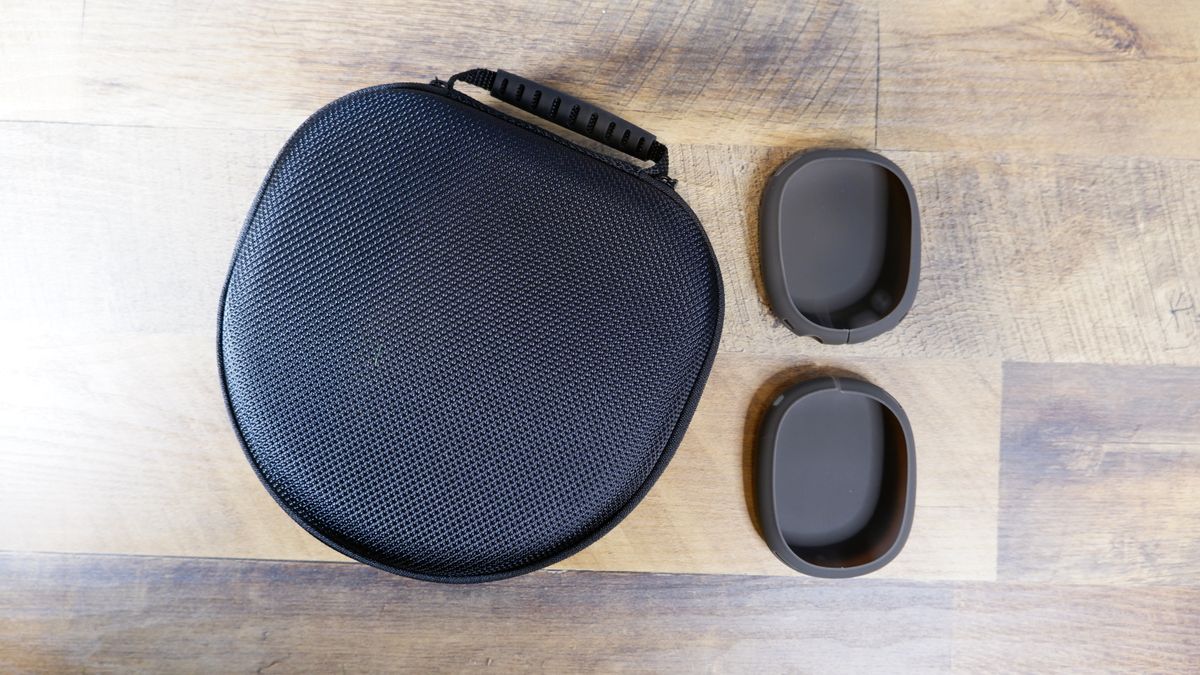 ProCase for AirPods Max with cover on a wooden floor