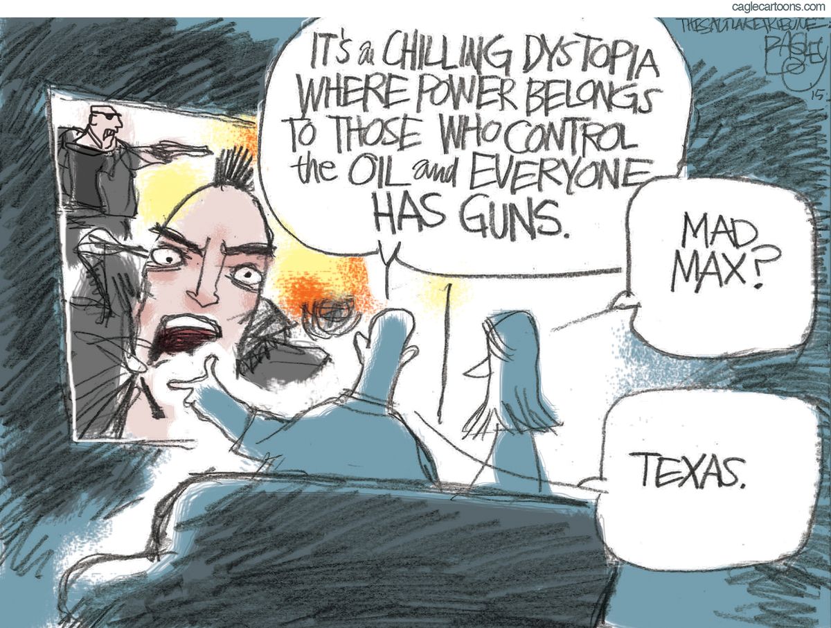 Editorial Cartoon U.s. Texas Bikers 