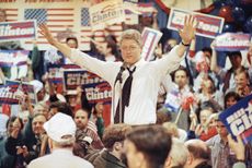 Bill Clinton on the campaign trail in 1992.
