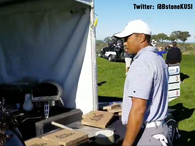 Tiger Woods Denied Pizza