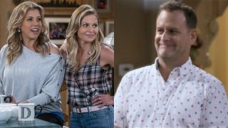 Jodie Sweetin, Candace Cameron Bure and Dave Coulier on Fuller House.