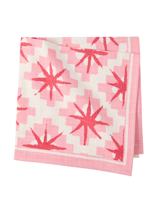  Pink Starburst Printed Napkin