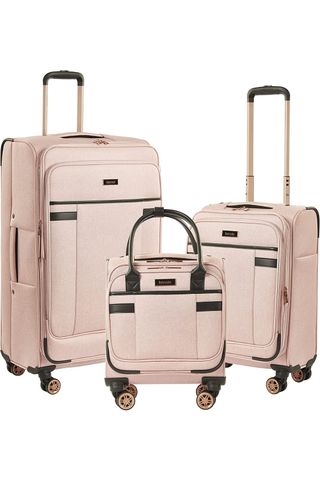 pink soft luggage set
