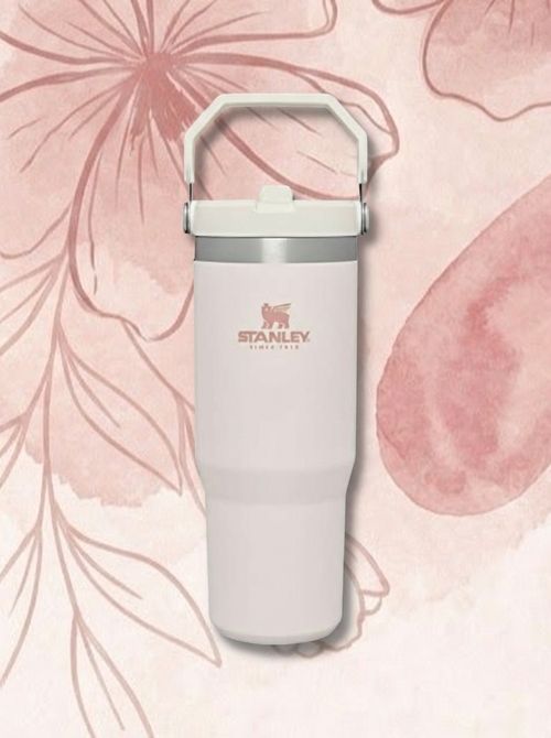 Iceflow Flip Straw Tumbler | Rose Quartz