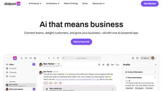 Website screenshot for Dialpad.