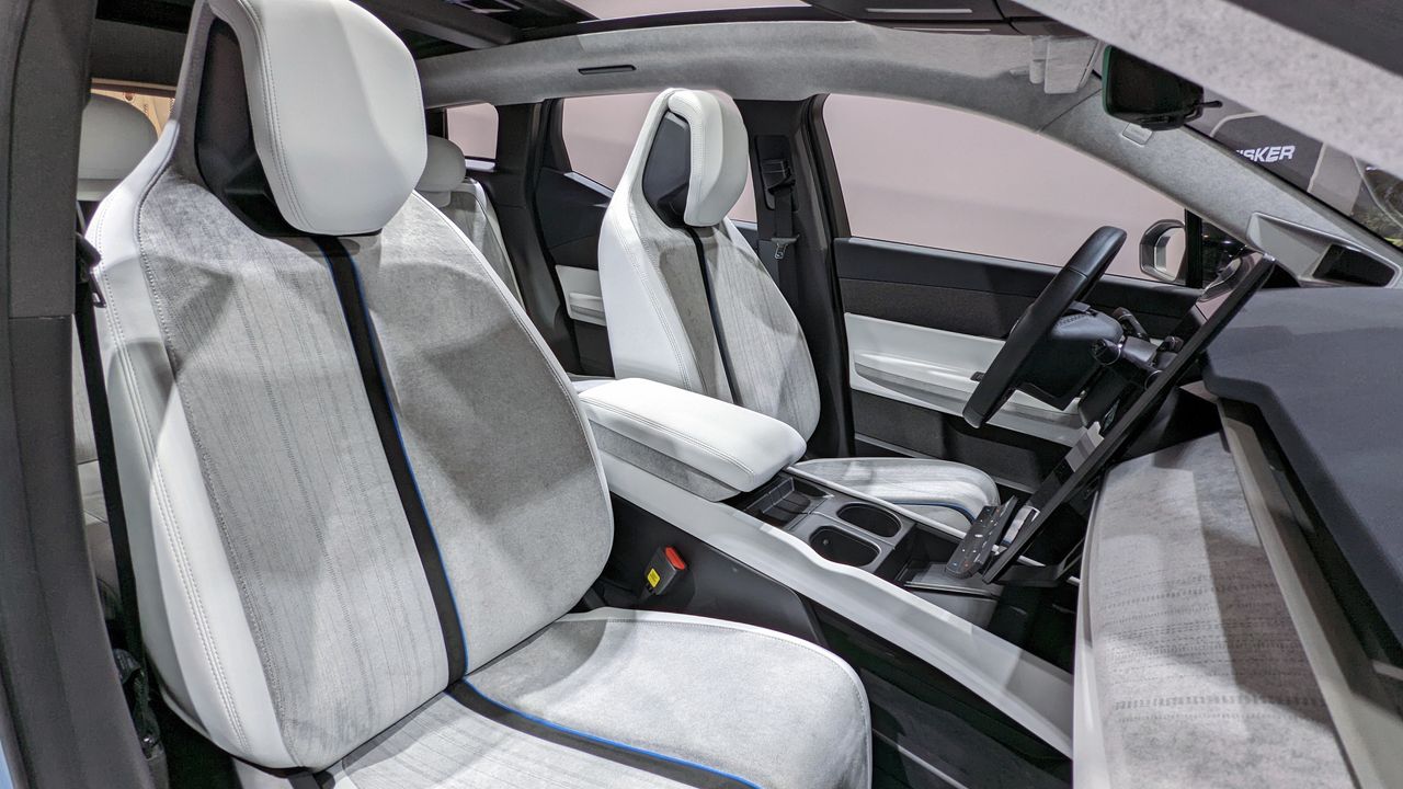 Front seats in the Fisker Ocean