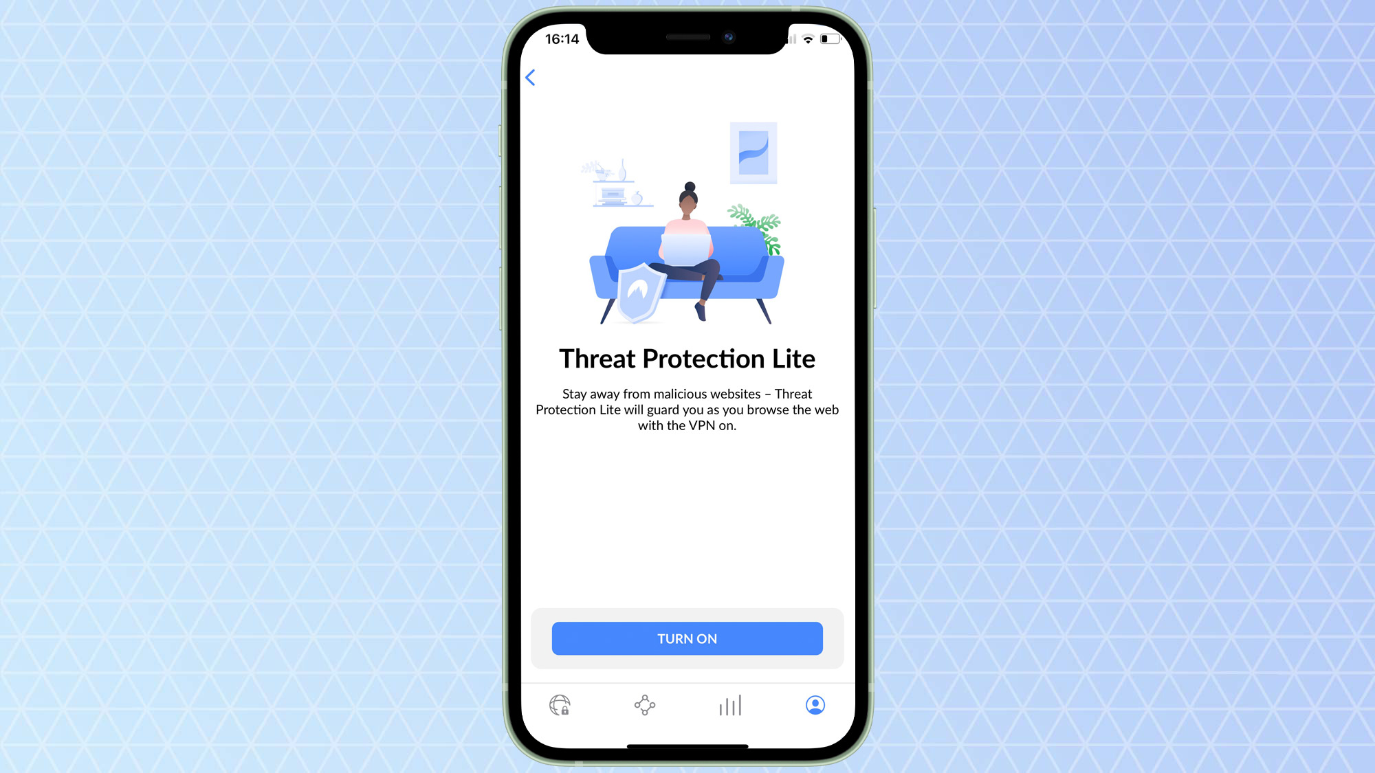 NordVPN Threat Protection on iPhone