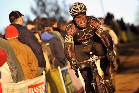 American Jonathan Page (Planet Bike) looked a little muddy.