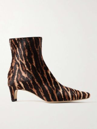 Staud Wally Leopard-Print Bezers Hair Botas