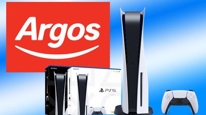 PS5 sony console Argos logo