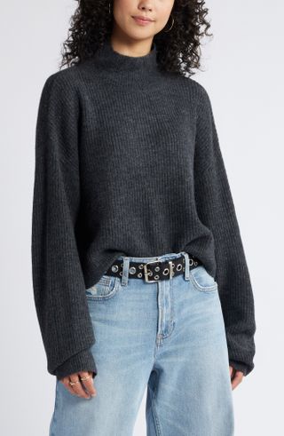 BP., Oversize Cozy Mock Neck Sweater