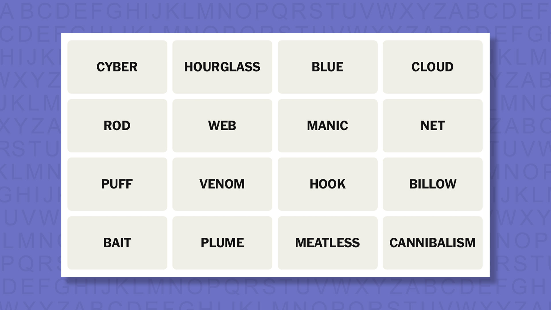 NYT Connections hints for game 1044 on a purple background