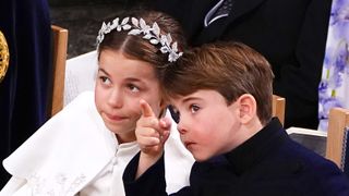 Prince Louis and Princess Charlotte coronation photo