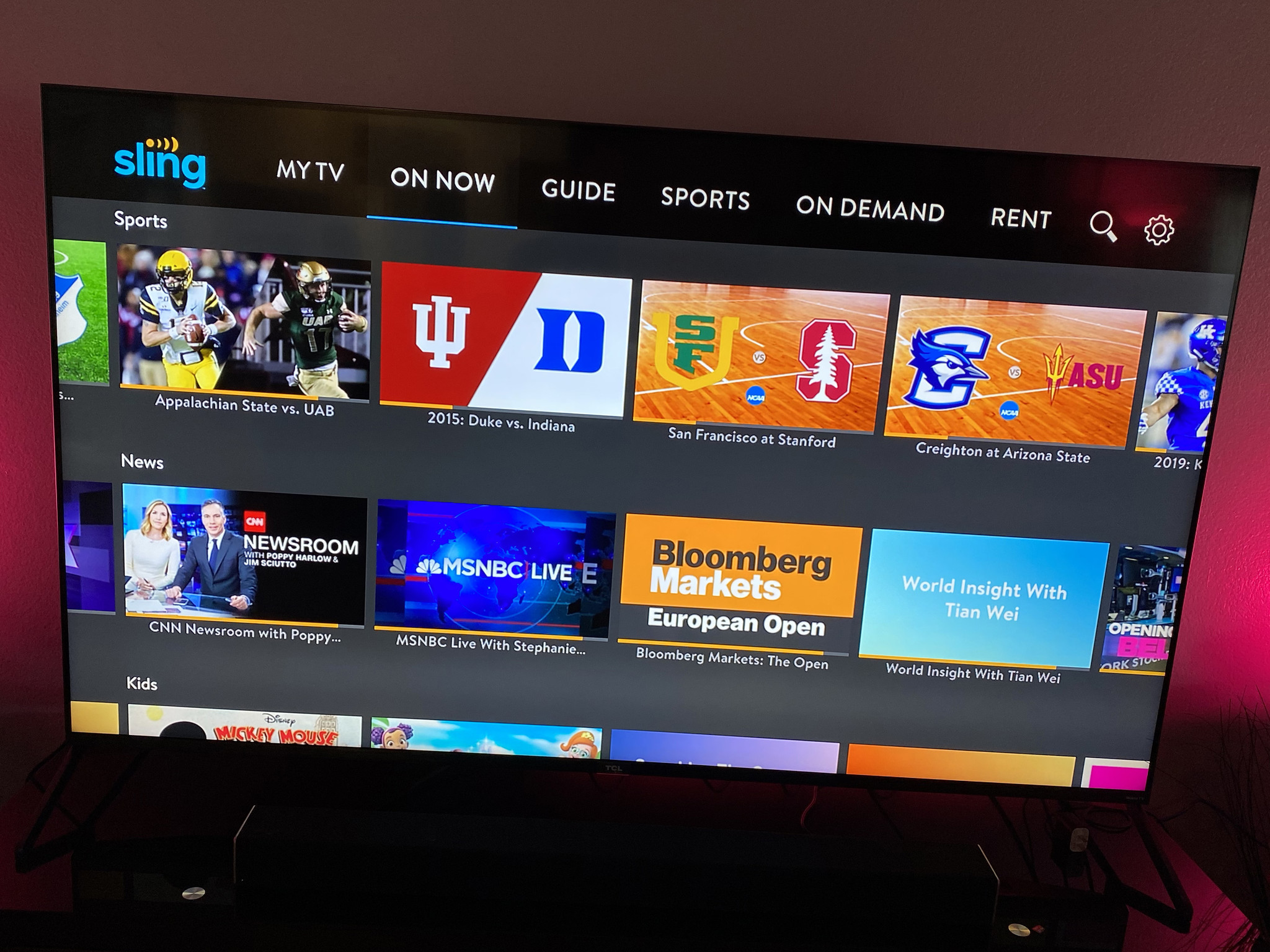 Sling TV bolsters live TV with Fox News, MSNBC, CNN's HLN in base