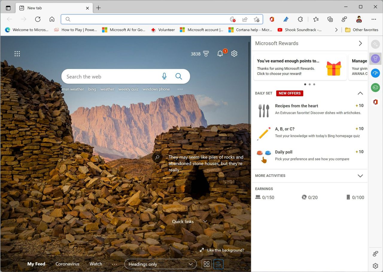 Edge Quick Actions Sidebar