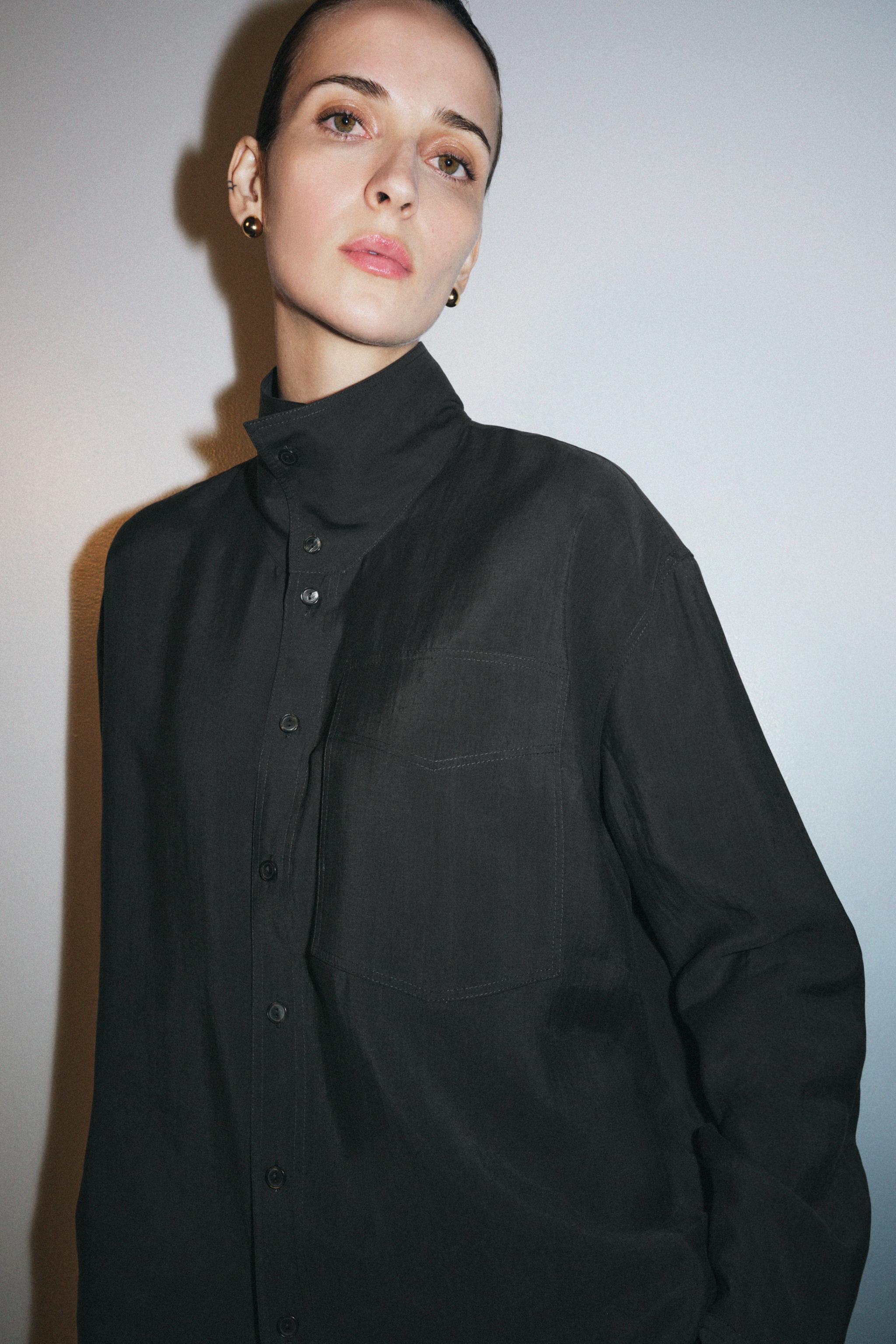 Zw Collection Oversized Flowy Shirt