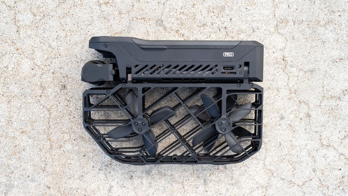 HoverAir X1 PRO folded side view