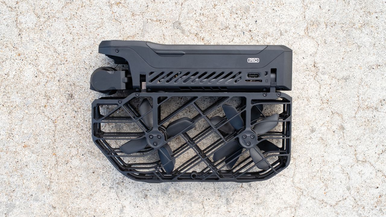 HoverAir X1 PRO folded side view