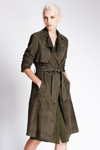 M&S suede trench, August 2015