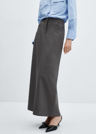 Mango Slit Long Skirt